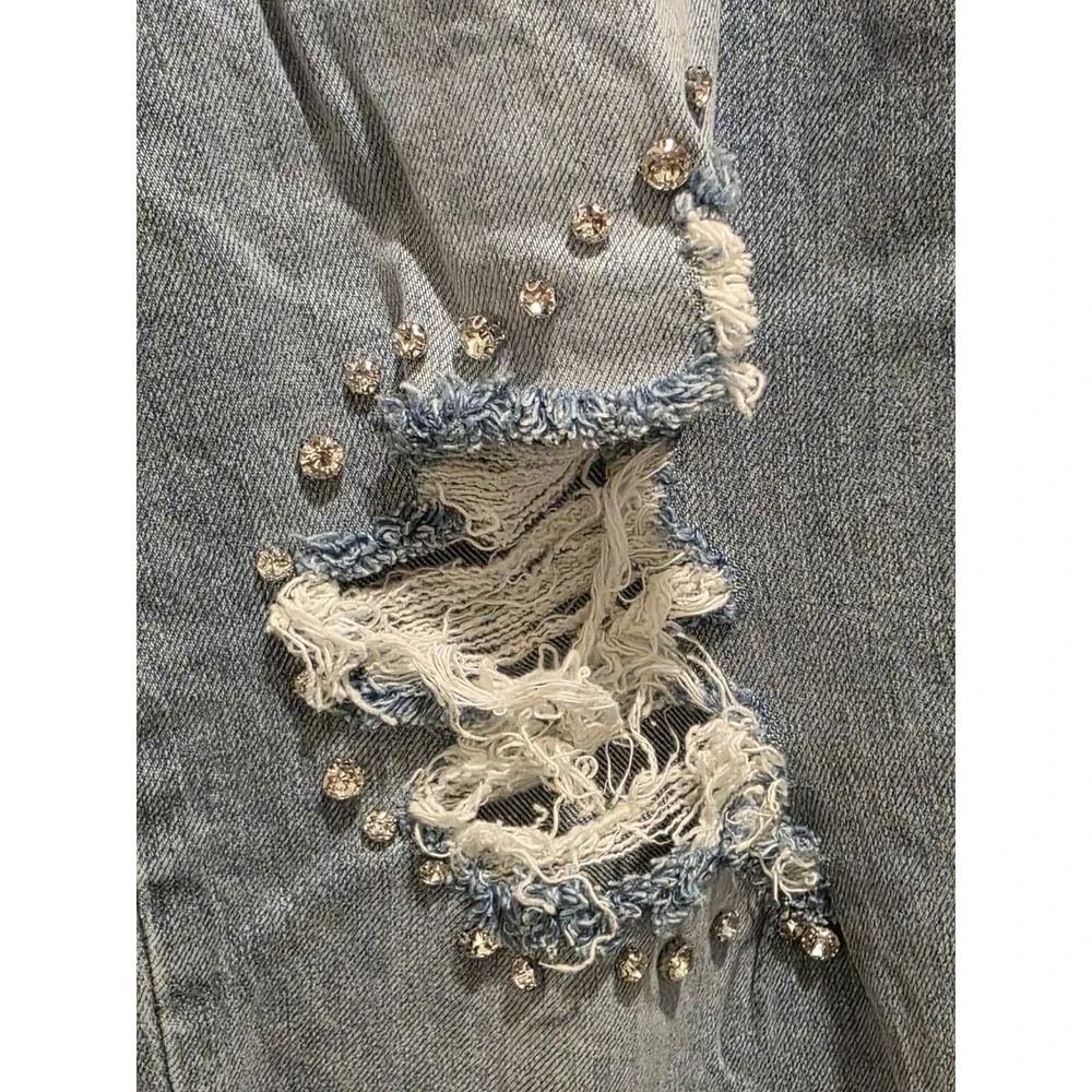 Rock and Roll Denim Womens 36×27 High Rise Straight Cropped‎ Jeans